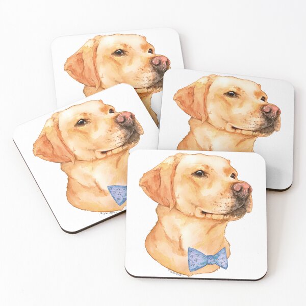 Item preview, Red Lab labrador dog with funny bowtie designed and sold by tylershae.