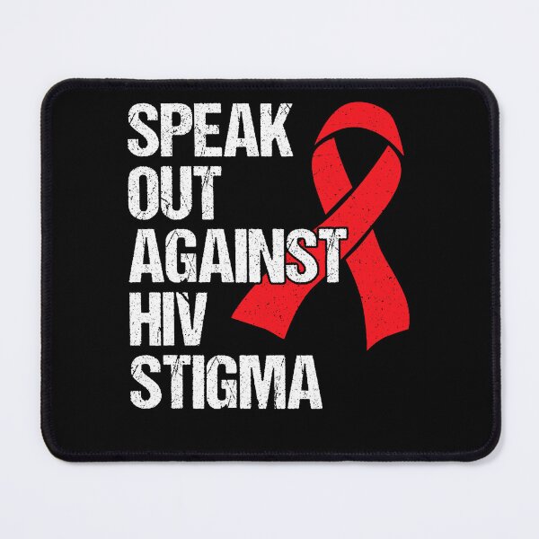 Item preview, AIDS HIV Awareness Speak Out Against HIV Stigma Red Ribbon designed and sold by EagmianPheolea.