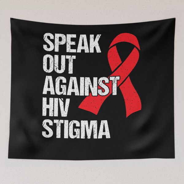 Item preview, AIDS HIV Awareness Speak Out Against HIV Stigma Red Ribbon designed and sold by EagmianPheolea.