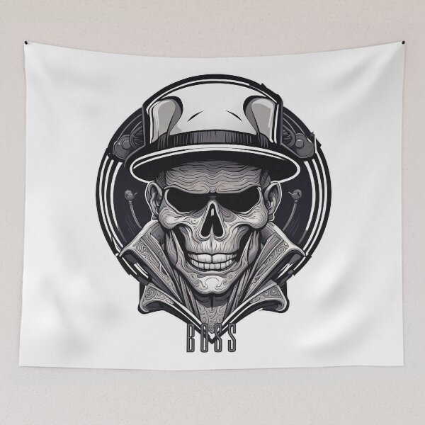 Item preview, Skull mafia boss with lettering designed and sold by Salimgor Hangaround Music.