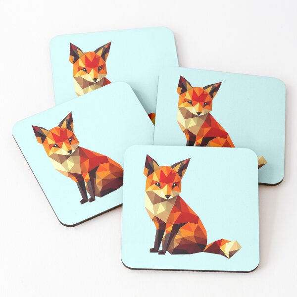 Item preview, Orange Poly Fox designed and sold by QuickSticker.