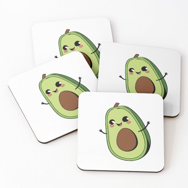 Item preview, Cute And Happy Avocado Smiling With Waving Arms - Avocado designed and sold by thespecialtyhub.