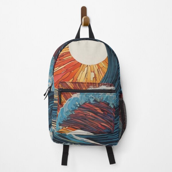 Item preview, Large Ocean Wave - Linocut Style designed and sold by shutterrudder.