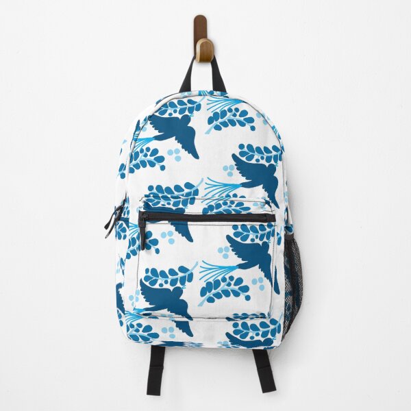 Item preview, Talavera bird 3, cyan and navy blues designed and sold by elizdesign.