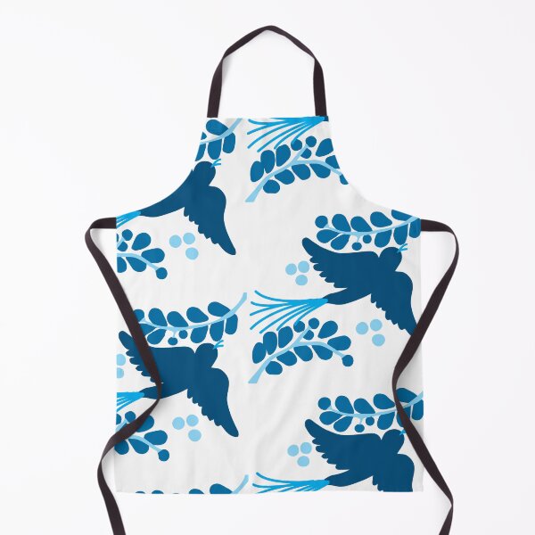 Item preview, Talavera bird 3, cyan and navy blues designed and sold by elizdesign.