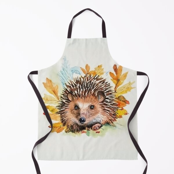 Item preview, Hedghog suffling in autumn leaves designed and sold by Wandererwheart.