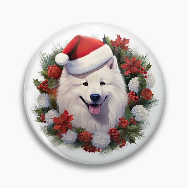 Item preview, Samoyed Christmas celebration designed and sold by Arthoughts.