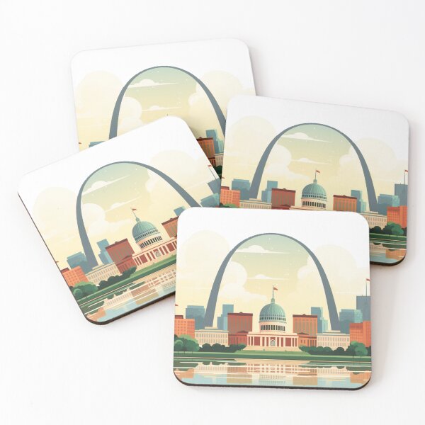 Item preview, St Louis Skyline, Wes Anderson Style designed and sold by Skyline-Design5.