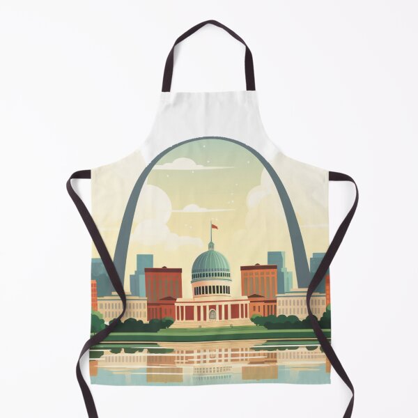 Item preview, St Louis Skyline, Wes Anderson Style designed and sold by Skyline-Design5.