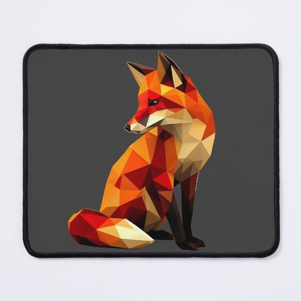 Item preview, Red Low Poly Fox designed and sold by QuickSticker.