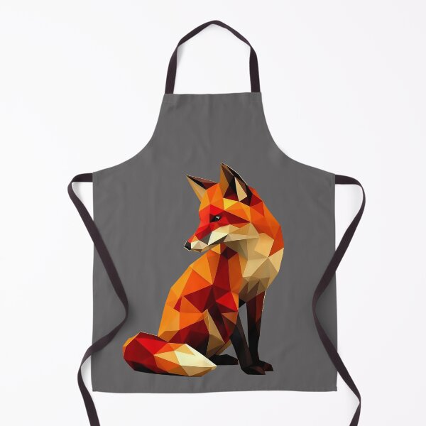 Item preview, Red Low Poly Fox designed and sold by QuickSticker.