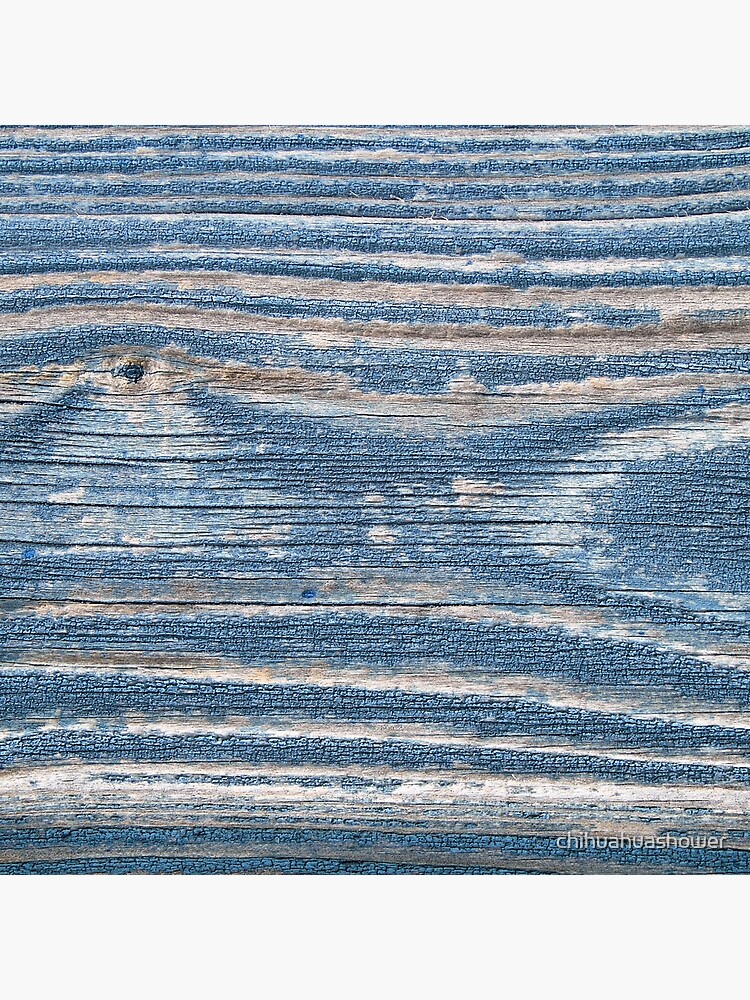 Rustic weathered wood in blue by chihuahuashower