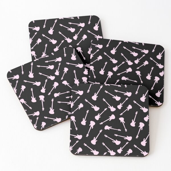 Artikelvorschau, Bassgitarren-Silhouette Vintage Pink entworfen und verkauft von JPareDesign.
