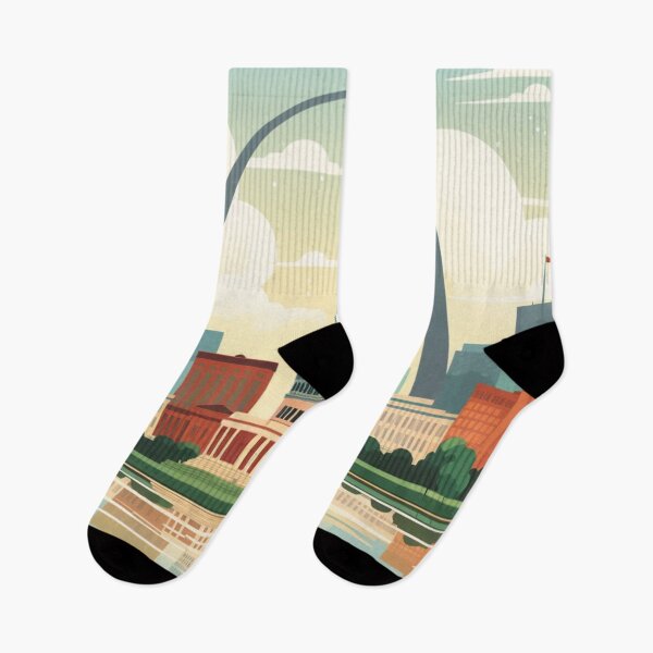 Item preview, St Louis Skyline, Wes Anderson Style designed and sold by Skyline-Design5.
