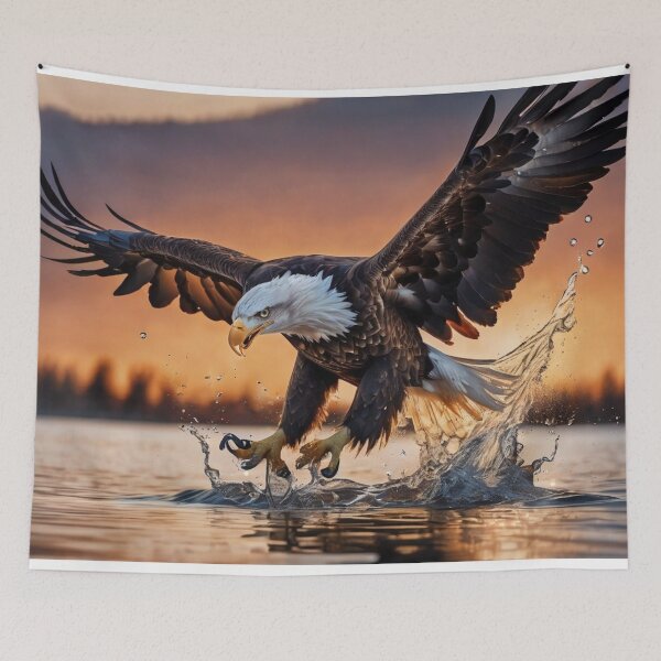Item preview, Bald Eagle Hunting For Fish designed and sold by shutterrudder.