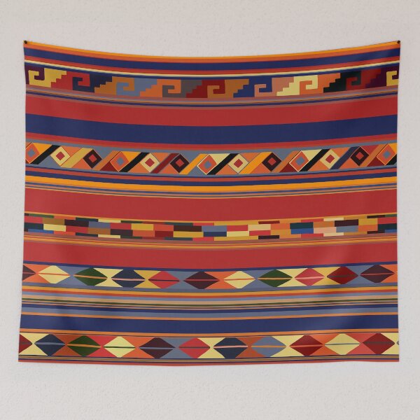 Item preview, Southwest Tribal Red Graphic Design - Tribal Folk Art designed and sold by Esprit-Mystique.