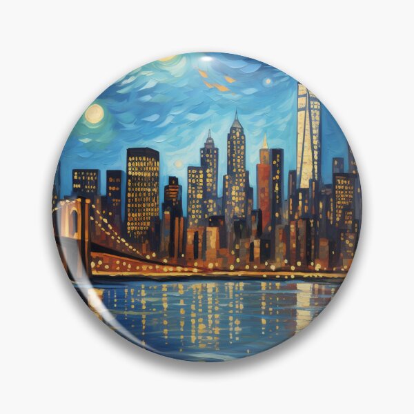 Item preview, New York Skyline, Original Colour, AI Generated Art designed and sold by studioSharonKay.