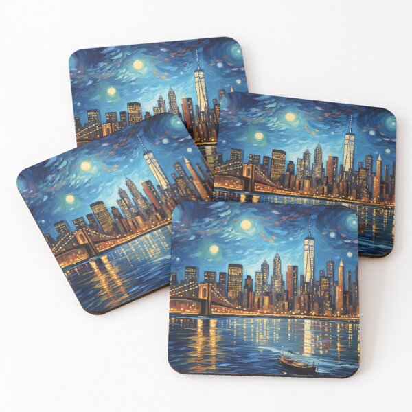 Item preview, New York Skyline, Original Colour, AI Generated Art designed and sold by studioSharonKay.