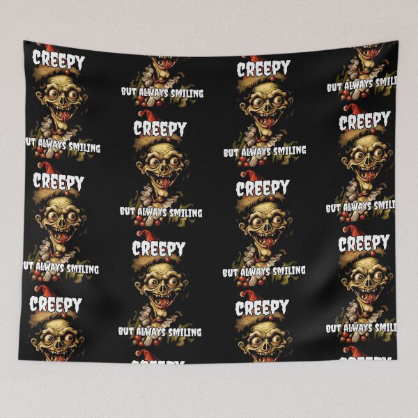 Item preview, Creepy Zombie with a Smiling Face designed and sold by Tw1nsAIArt.