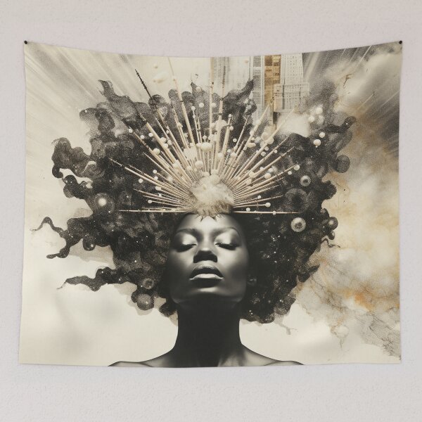 Item preview, Afrofuturism Art designed and sold by MidJourneymen.