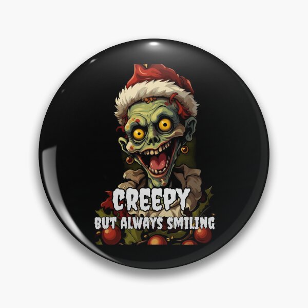 Item preview, Creepy Zombie with a Smiling Face designed and sold by Tw1nsAIArt.