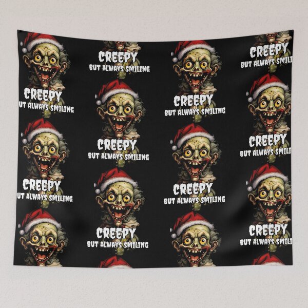 Item preview, Creepy Zombie with a Smiling Face designed and sold by Tw1nsAIArt.