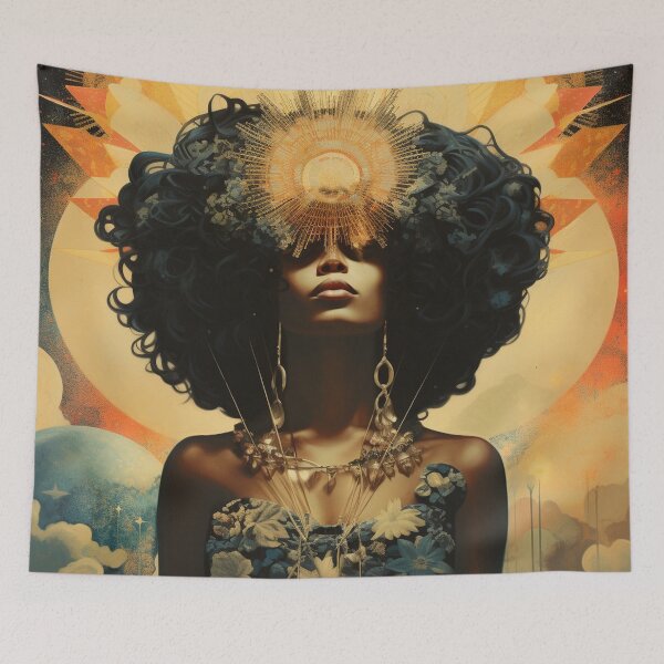 Item preview, Afrofuturism Art designed and sold by MidJourneymen.