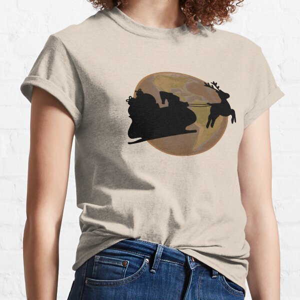 Santa Dark Sleigh Classic T-Shirt