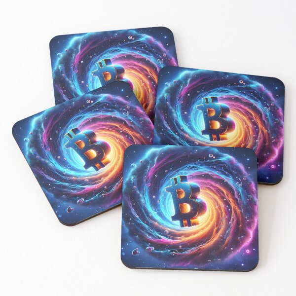 Item preview, Quantum Flux: Bitcoin's Interdimensional Plunge. designed and sold by Ultraviolet1337.