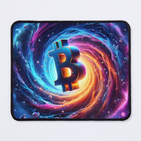 Item preview, Quantum Flux: Bitcoin's Interdimensional Plunge. designed and sold by Ultraviolet1337.