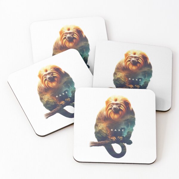 Item preview, Rare Golden Lion Tamarin in Lush Tropical Habitat designed and sold by ProjectNoah.