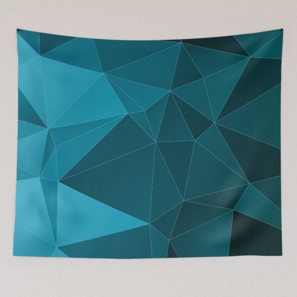 Item preview, ABSTRACT BLUE POLYGON DESIGN designed and sold by Super3.