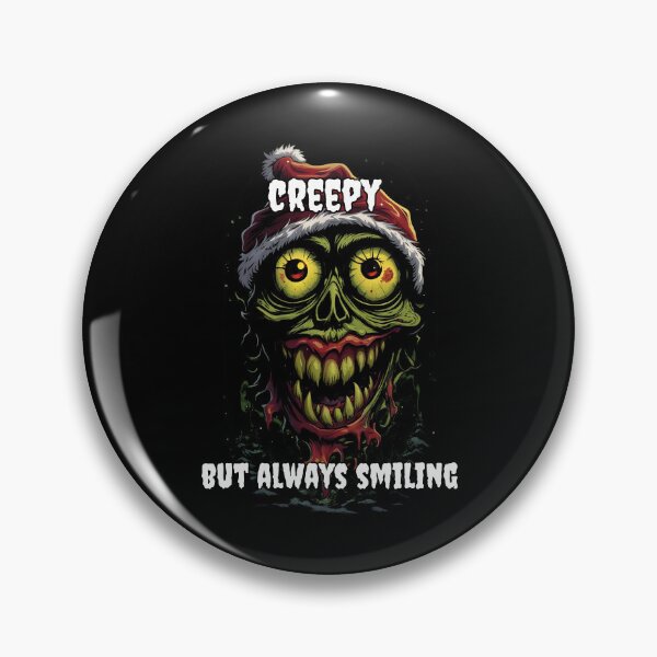 Item preview, Creepy Christmas and Zombie with a Smiling Face designed and sold by Tw1nsAIArt.