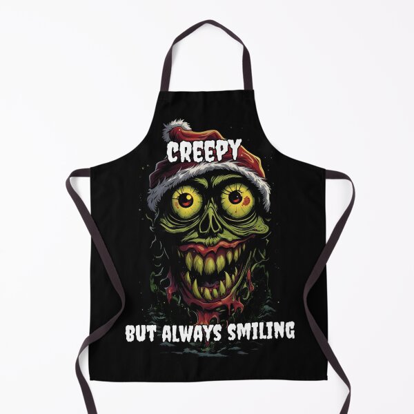Item preview, Creepy Christmas and Zombie with a Smiling Face designed and sold by Tw1nsAIArt.