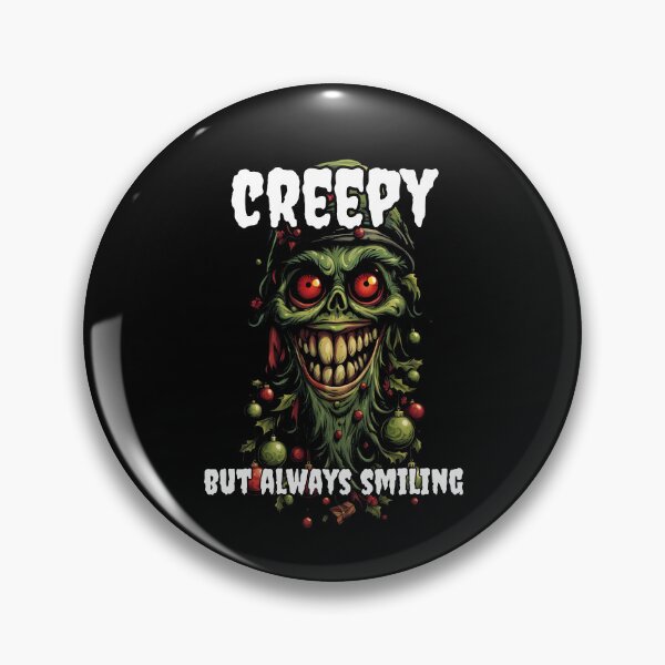 Item preview, Creepy Christmas and Zombie with a Smiling Face designed and sold by Tw1nsAIArt.