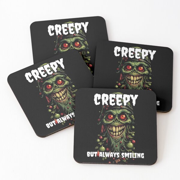 Item preview, Creepy Christmas and Zombie with a Smiling Face designed and sold by Tw1nsAIArt.