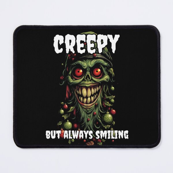 Item preview, Creepy Christmas and Zombie with a Smiling Face designed and sold by Tw1nsAIArt.