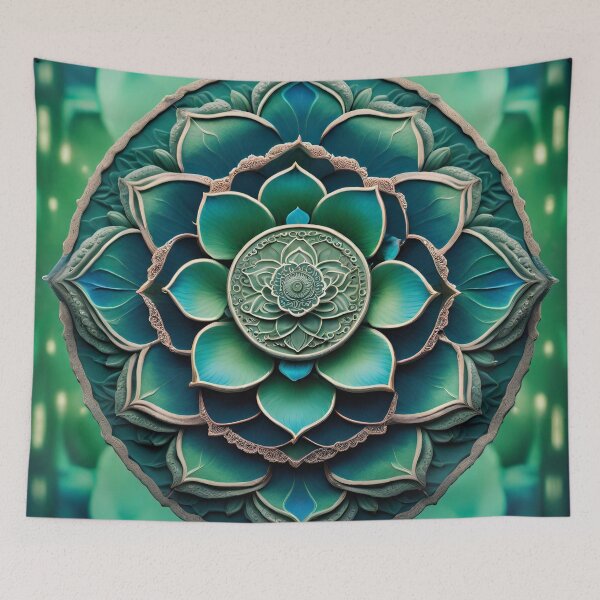 Item preview, Lotus Flower Mandala Art - Zen Blossom designed and sold by SpiritualManda.