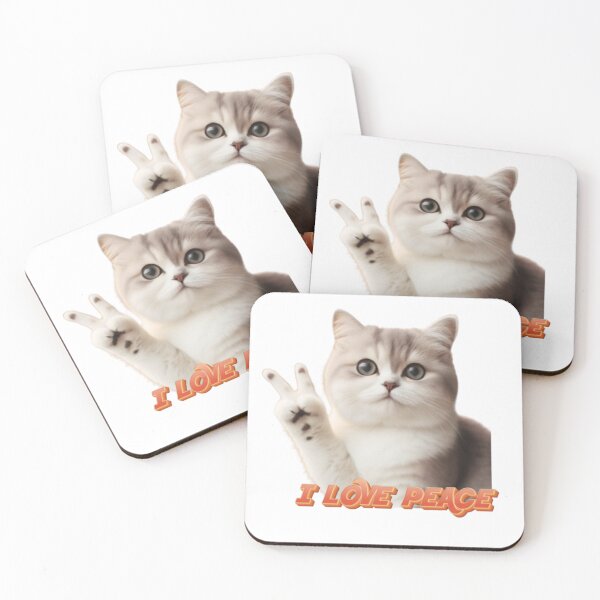 Item preview, Cats Are Peaceful Pets, The Purrfect Pet  for Any Home, cute Furry Friends designed and sold by bkbh.