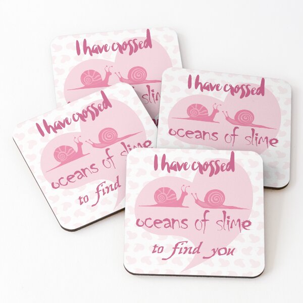 Item preview, VALENTINE Snails I Have Crossed Oceans Of Slime To Find You (Pink) designed and sold by GatorDesign.