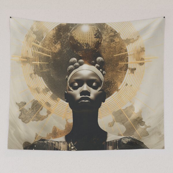 Artikelvorschau, Afrofuturismus-Kunst entworfen und verkauft von MidJourneymen.