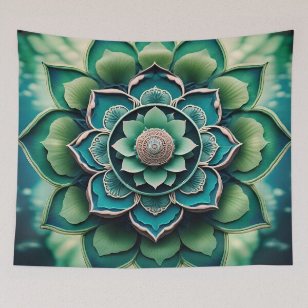 Item preview, Serene Lotus Flower Mandala designed and sold by SpiritualManda.