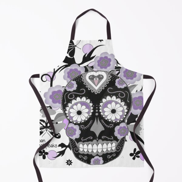 Item preview, LOVELY SKULL WITH PURPLE FLOWERS designed and sold by inarausch2023.
