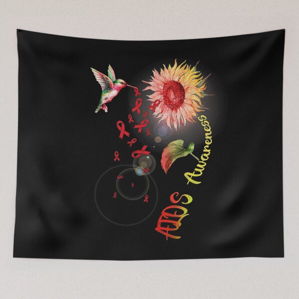 Item preview, AIDS Sunflower Hummingbird designed and sold by EagmianPheolea.