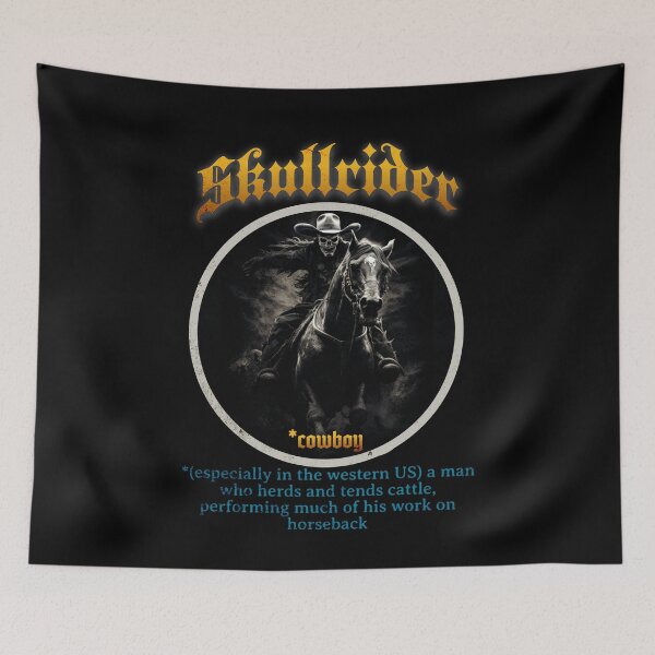 Item preview, SKULLRIDER - COWBOY SKELETON ON THE HORSE designed and sold by justyna-s28.