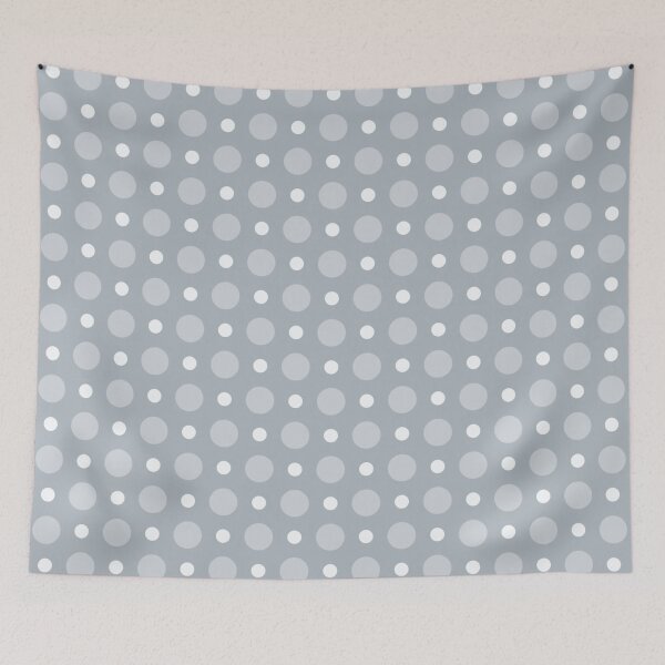 Item preview, Gray White Polka Dot Circle Sphere Ball Spotty Bubble Grid Geometrical 70s Groovy Scandinavian Pattern designed and sold by PenguinForests.
