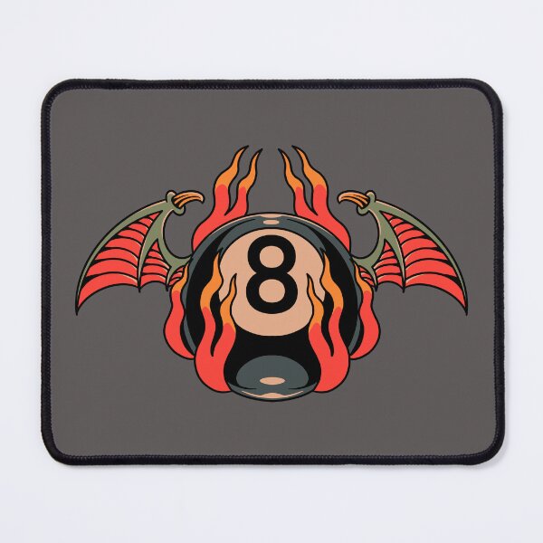 Item preview, American Traditional Tattoo Bat Eight Ball designed and sold by coopercreekco.
