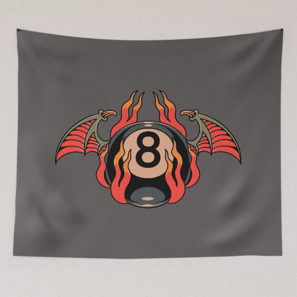 Item preview, Tatuaje Tradicional Americano Murciélago Ocho Bola designed and sold by coopercreekco.