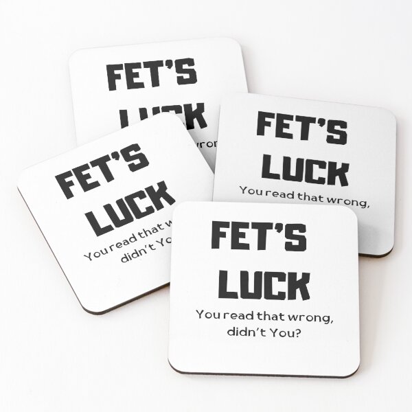 Item preview, fet's luck - you read that wrong, didn't you? funny word play designed and sold by Emiliusz.