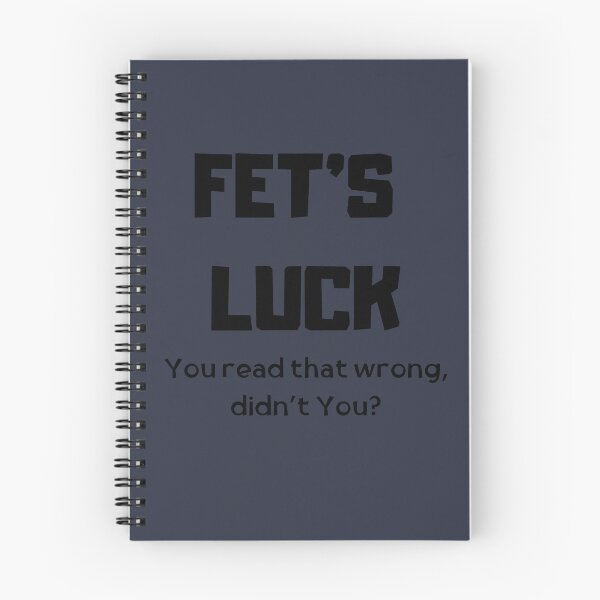 Item preview, fet's luck - you read that wrong, didn't you? funny word play designed and sold by Emiliusz.